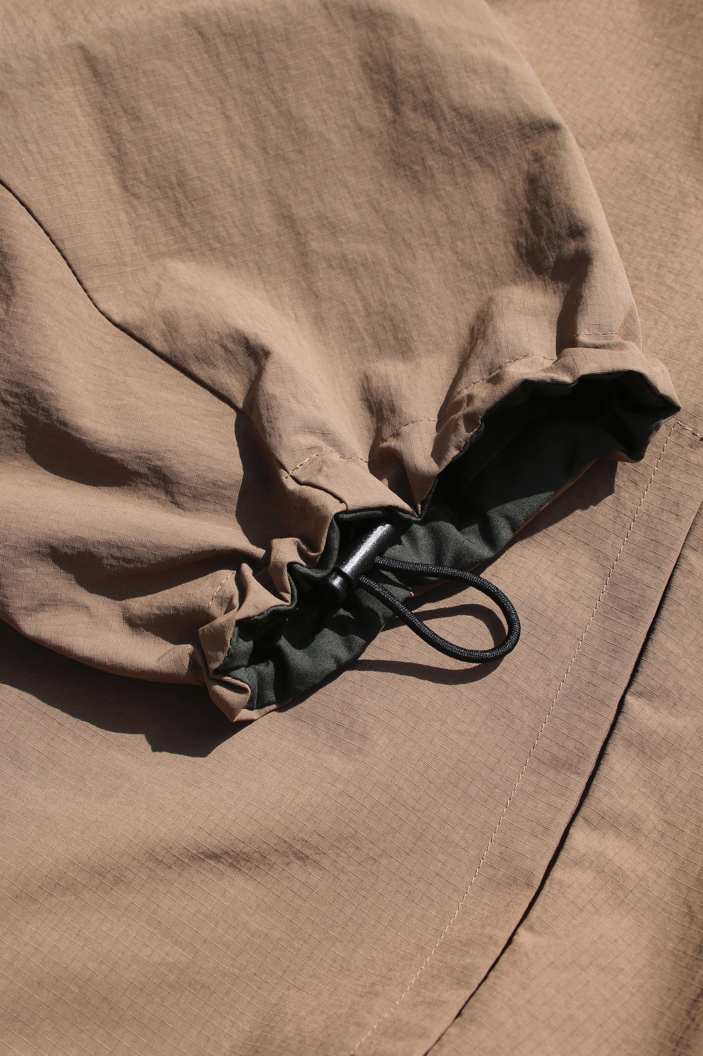 VOAAOV NYLON RIPSTOP TAFFETA REVERSIBLE ZIP BLOUSON