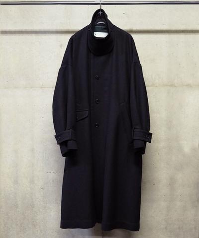 VOAAOV SOFT WOOL TWILL LONG COAT