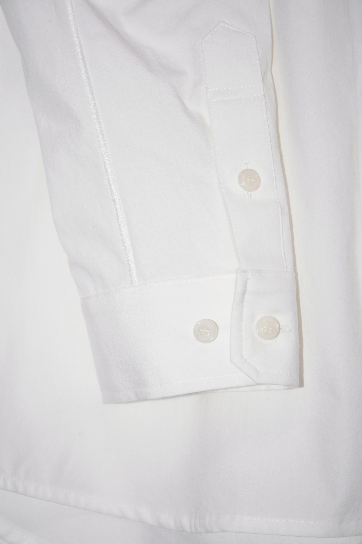 VOAAOV ORGANIC COTTON BROAD SHIRT - WHITE