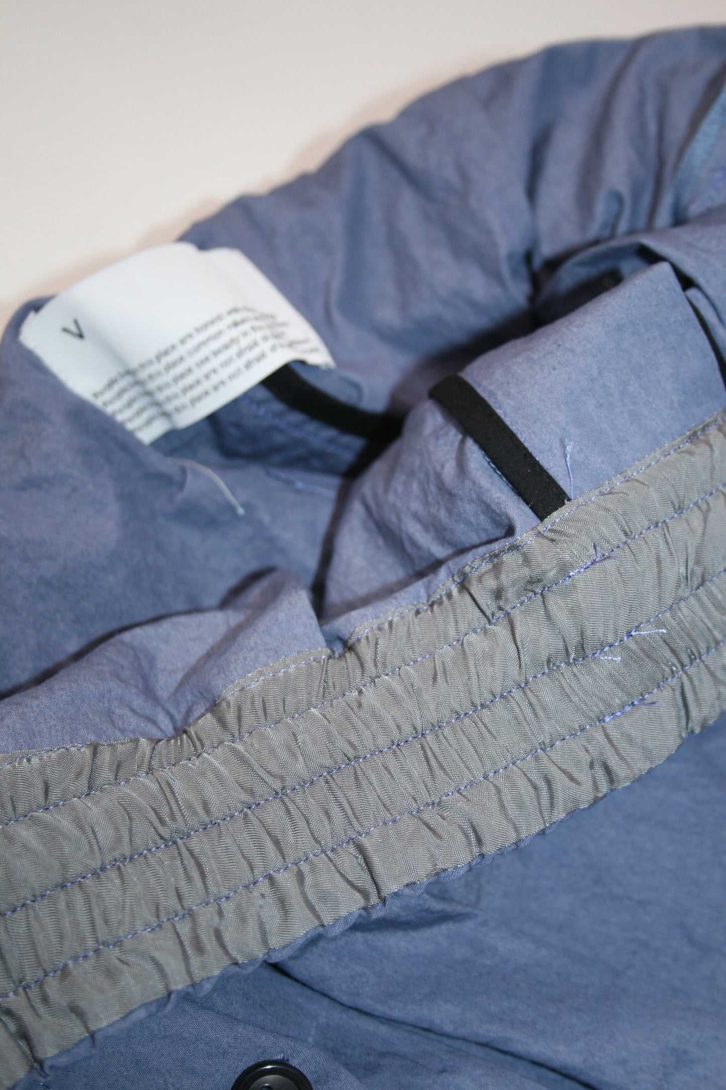 VOAAOV COTTON x NYLON RUDEBACK HALF PANTS - PURPLE