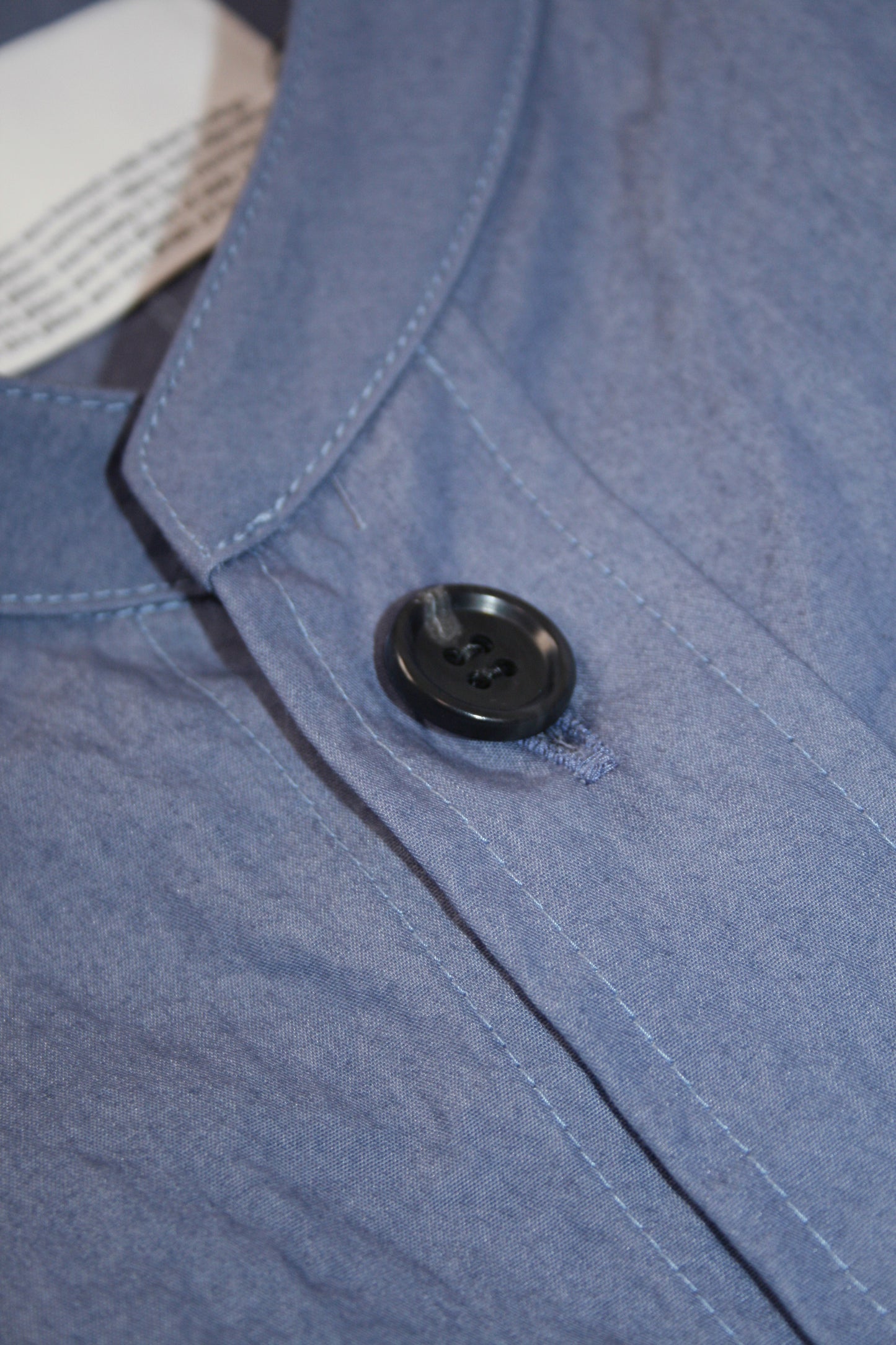 VOAAOV COTTON x NYLON RUDEBACK HALF SHIRT - PURPLE
