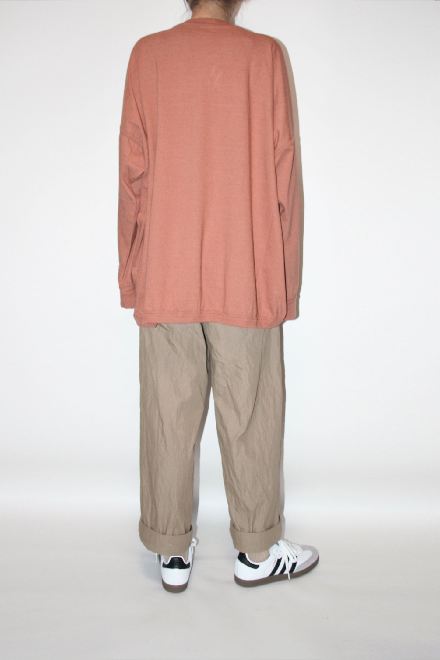 O PROJECT HEMP COTTON JERSEY LS TEE - RED BRICK