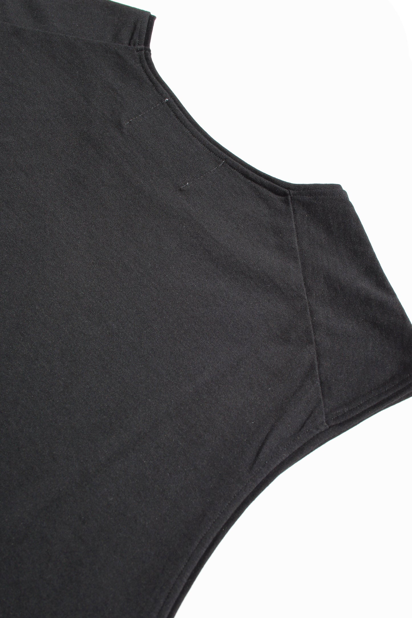 VOAAOV COTTON MODAL SLEEVELESS TOP - BLACK