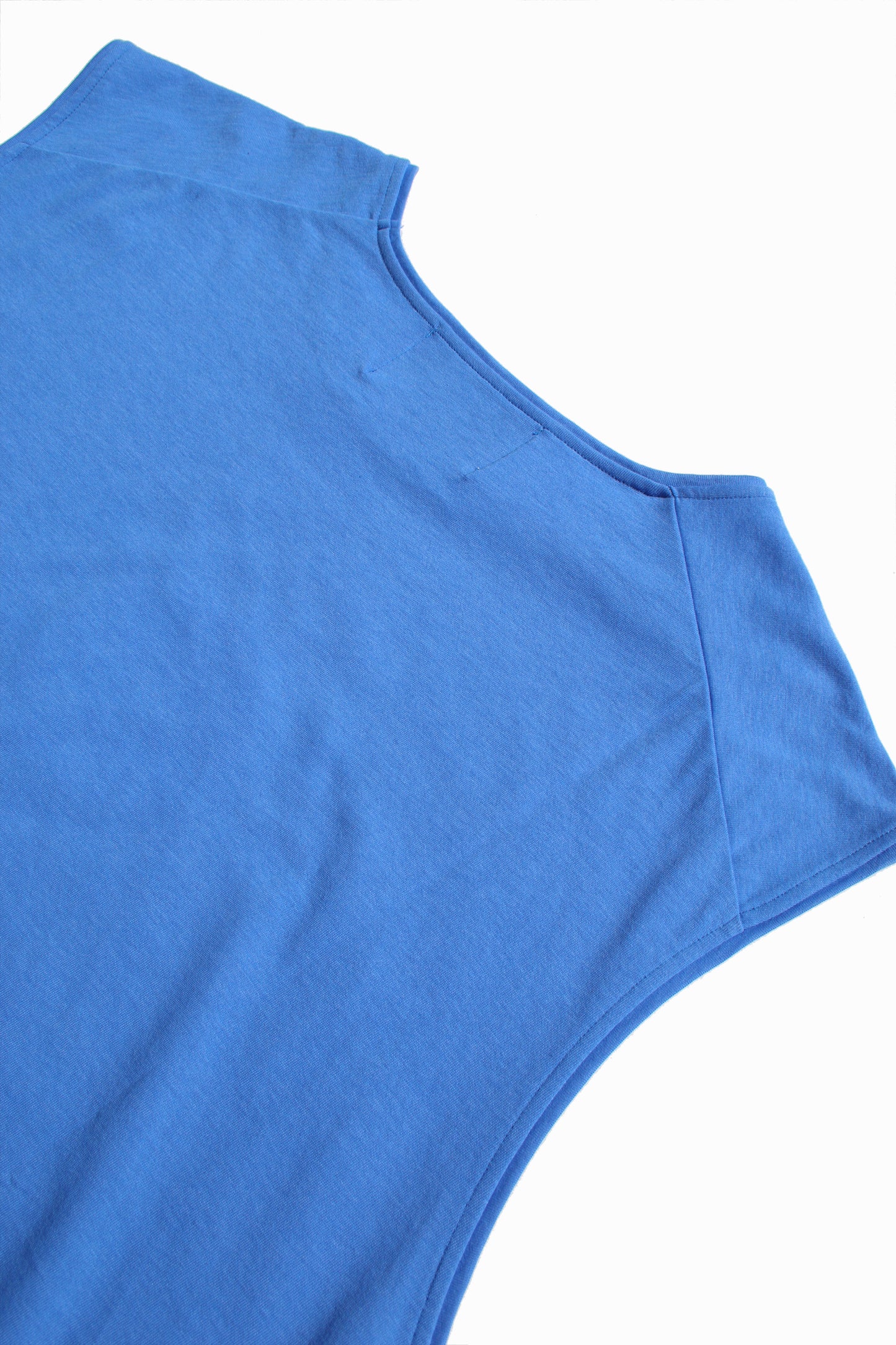 VOAAOV COTTON MODAL SLEEVELESS TOP - BLUE