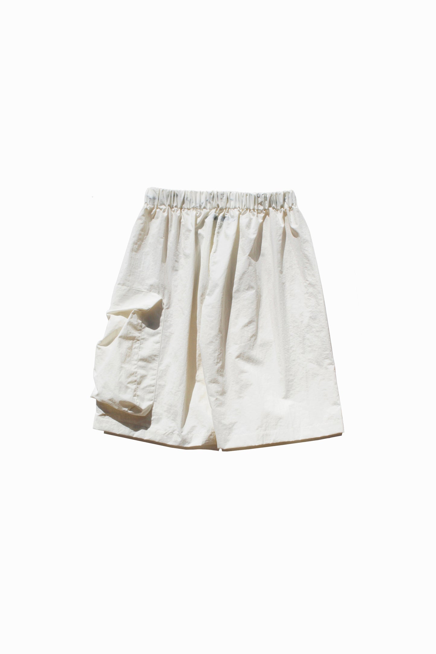 MY BEAUTIFUL LANDLET NYLON DYED TAFFETA SHORTS - OFF WHITE