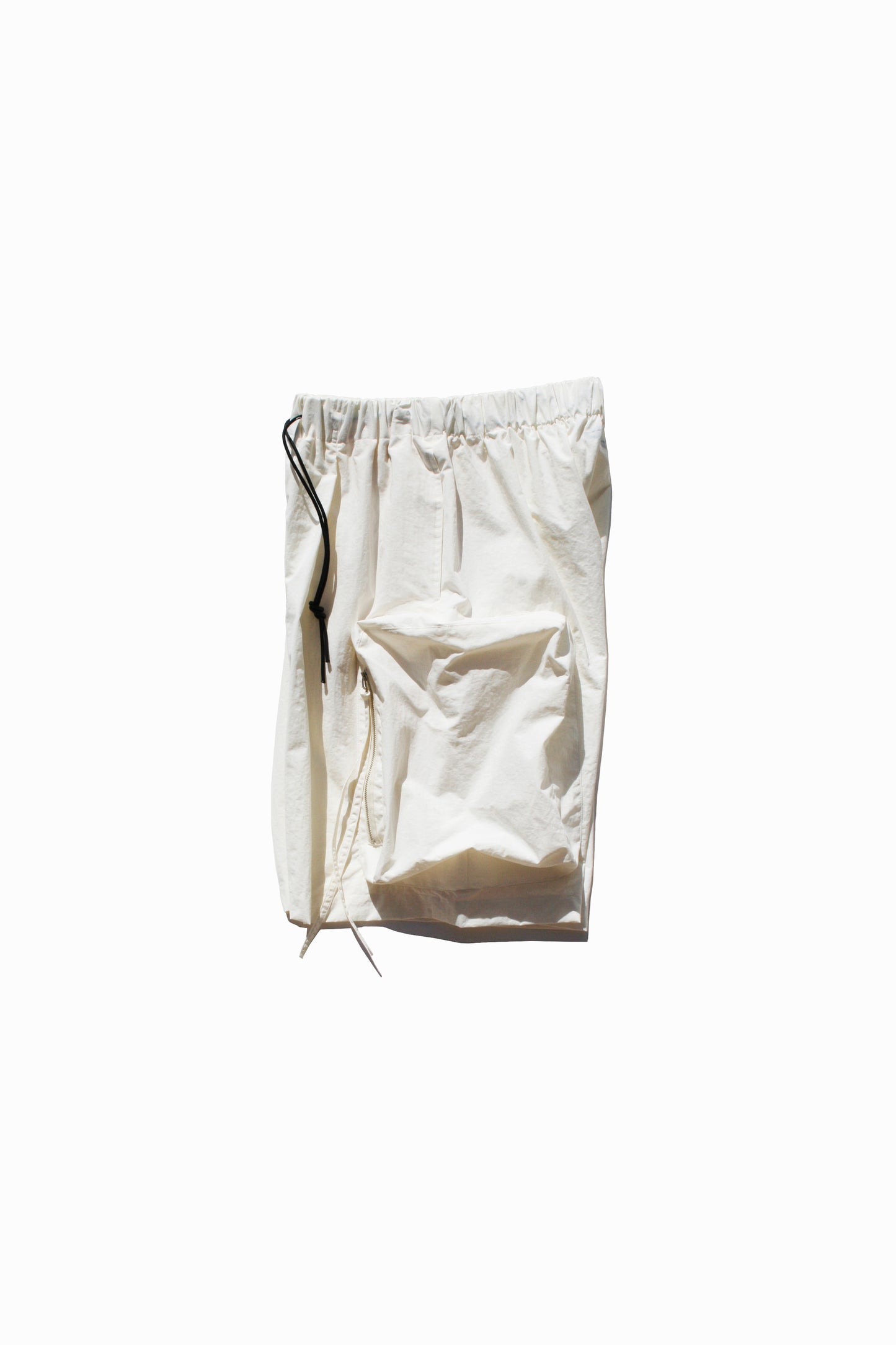 MY BEAUTIFUL LANDLET NYLON DYED TAFFETA SHORTS - OFF WHITE