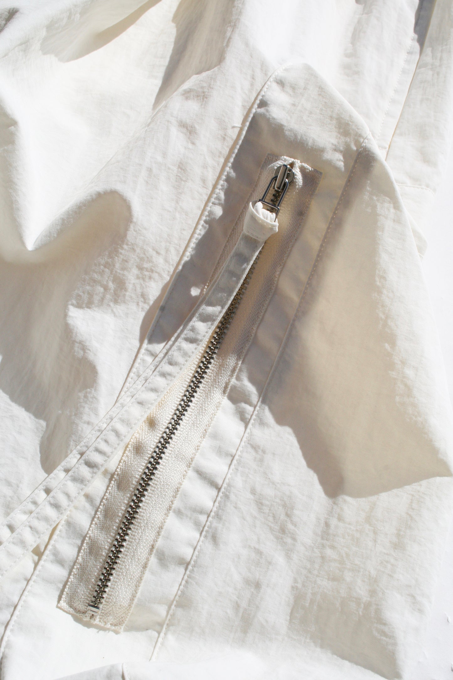 MY BEAUTIFUL LANDLET NYLON DYED TAFFETA SHORTS - OFF WHITE
