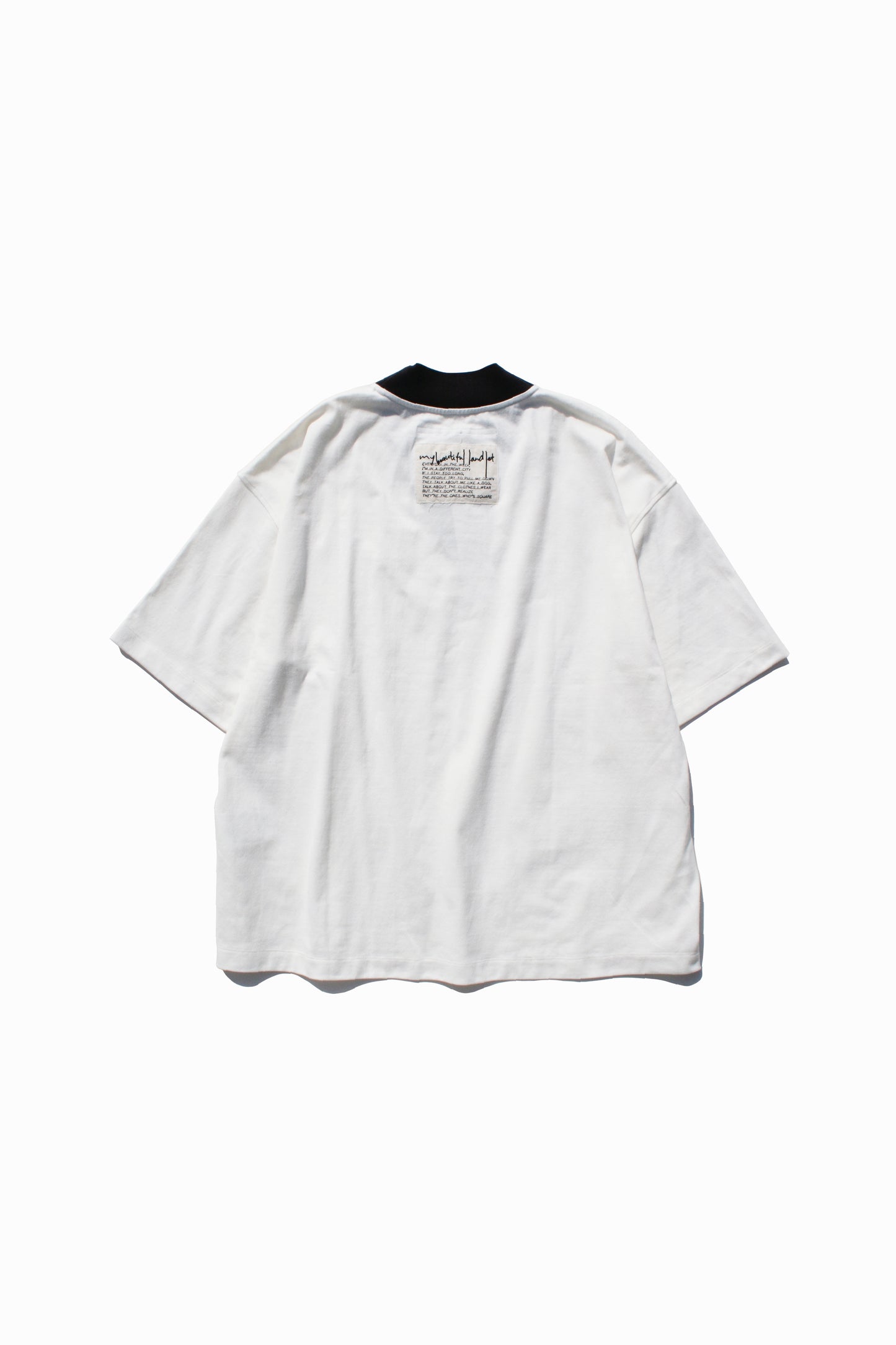 MY BEAUTIFUL LANDLET TIGHT-STITCHED KNITTED FABRIC V-NECK TEE
