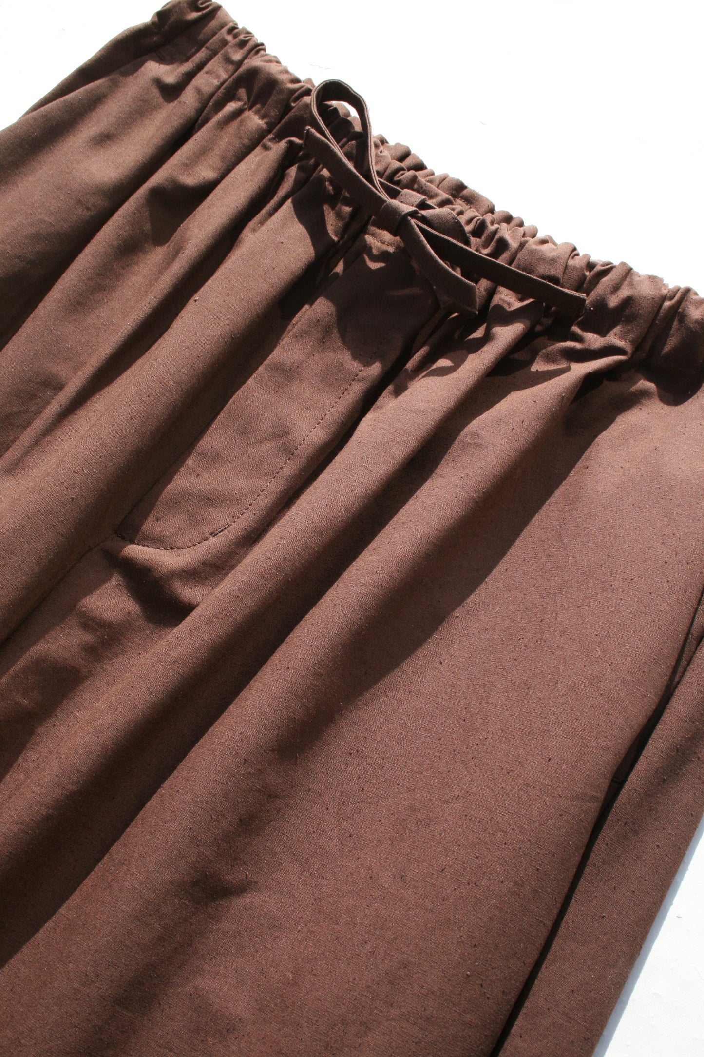BASISBROEK NEUSY WIDE PANTS - BROWN