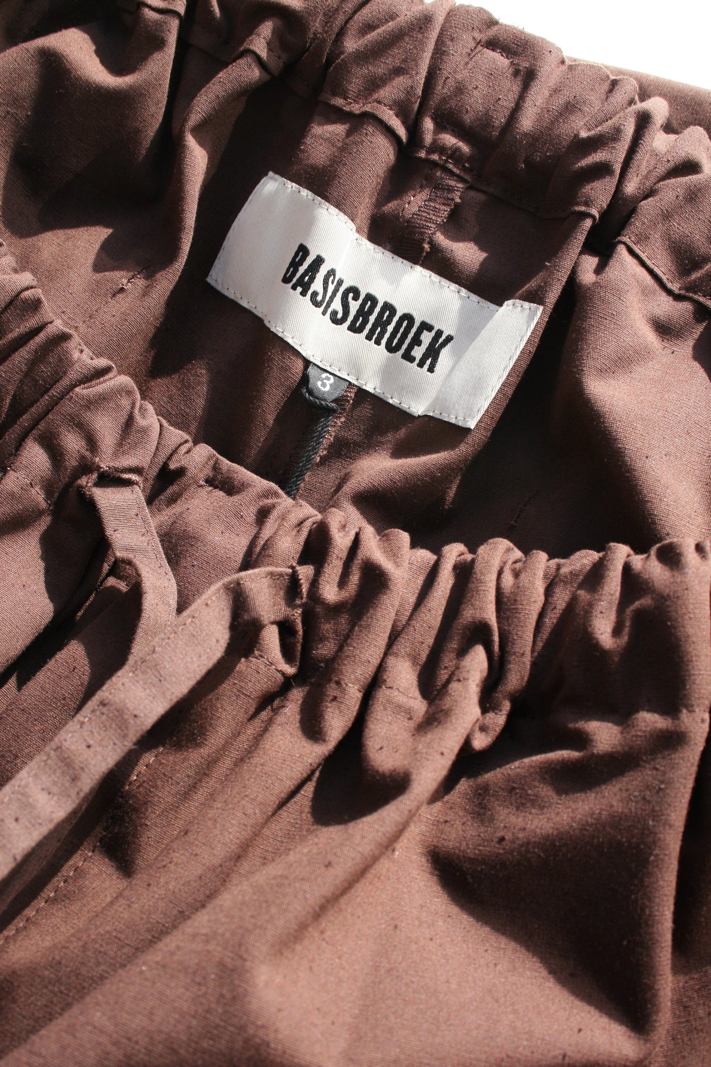 BASISBROEK NEUSY WIDE PANTS - BROWN