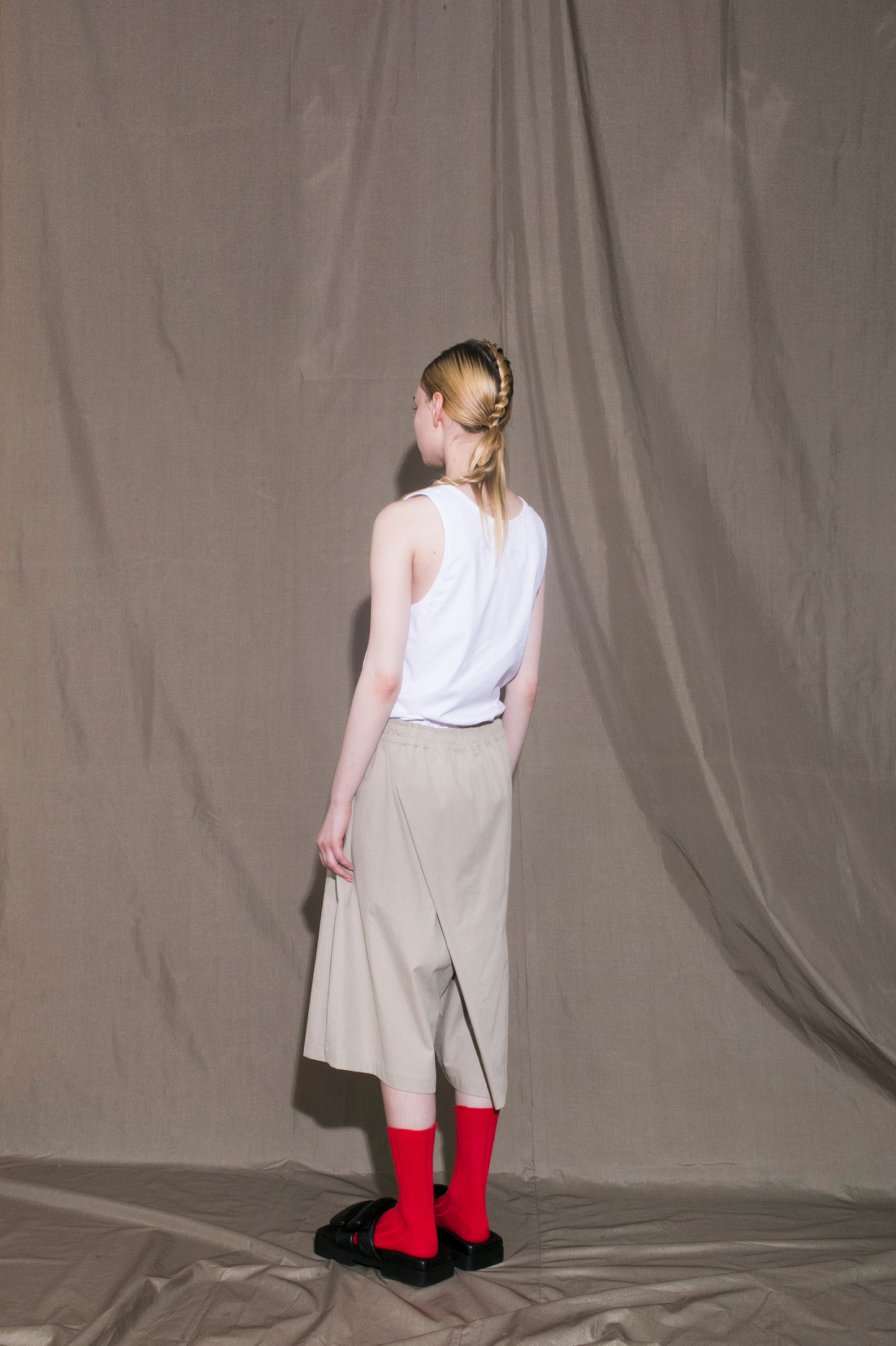 MY BEAUTIFUL LANDLET COTTON NYLON BIO PEACH SHORTS - BEIGE
