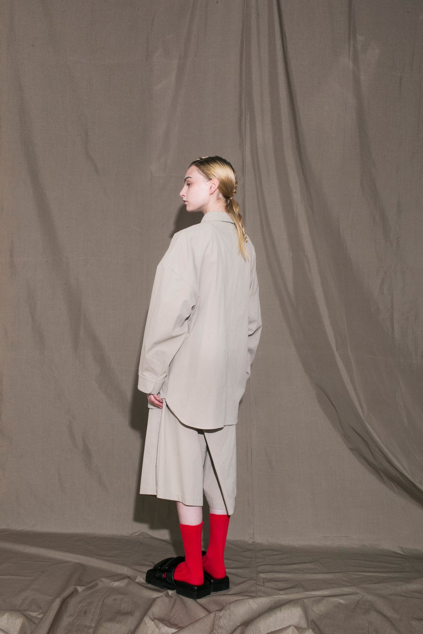 MY BEAUTIFUL LANDLET COTTON NYLON BIO PEACH SHIRT - BEIGE
