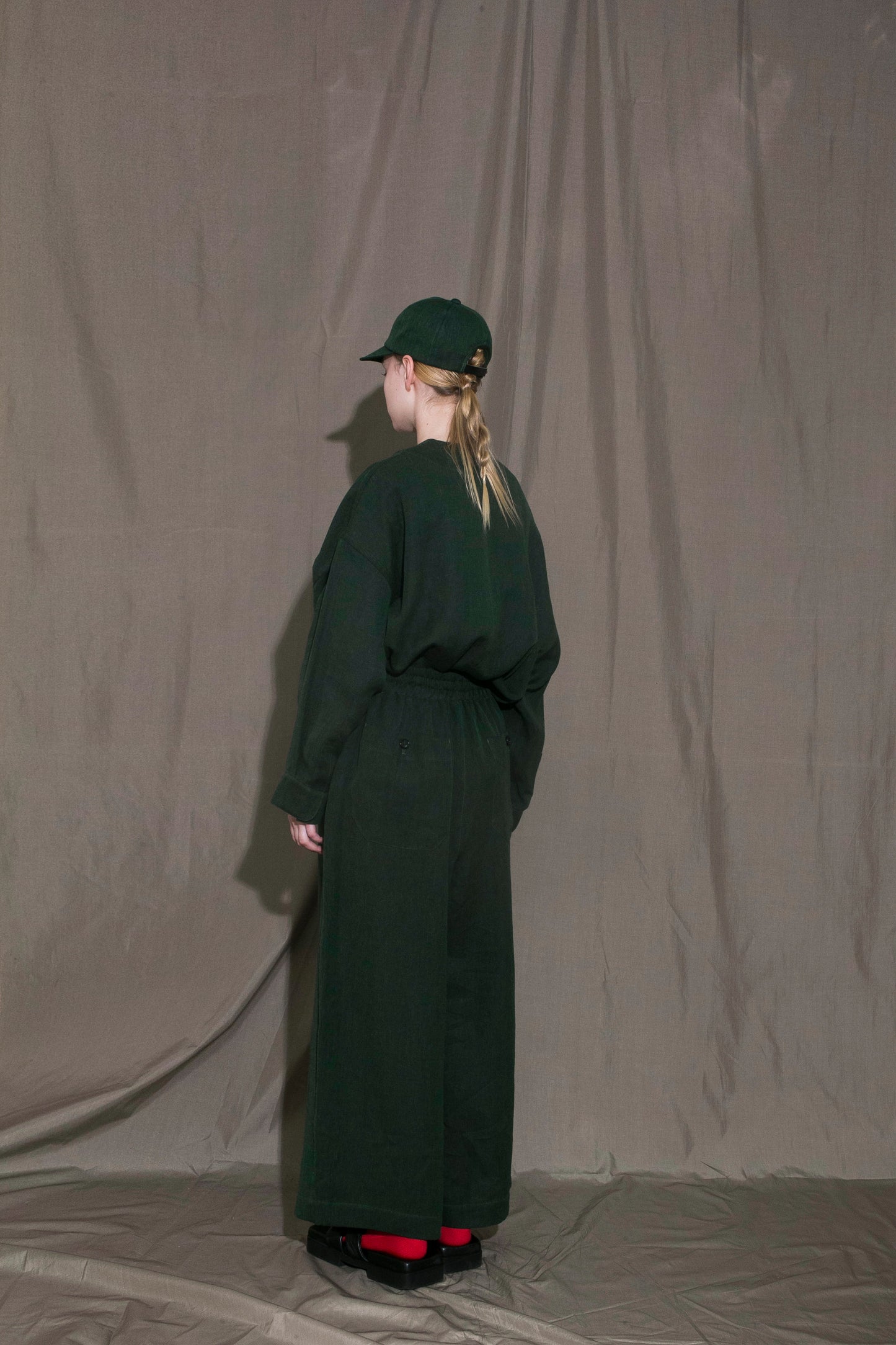 MY BEAUTIFUL LANDLET BISHU JAPAN LINEN PANTS - GREEN