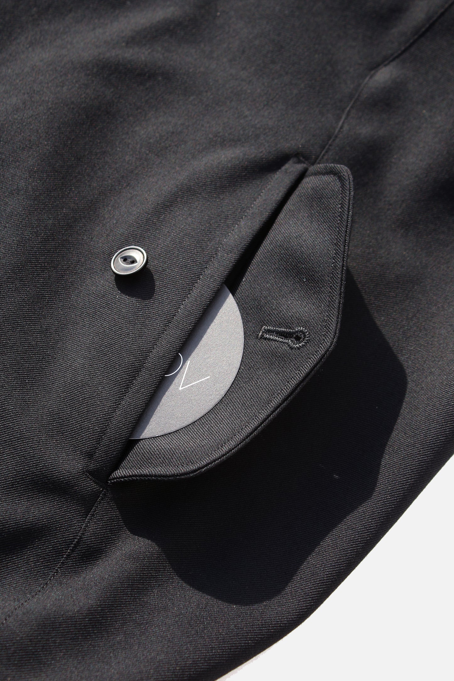 VOAAOV BISHU OLD WOOL GABARDINE ZIP BLOUSON