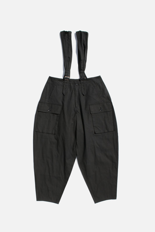 Yohji Yamamoto FEMME SUSPENDER PANTS BLACK