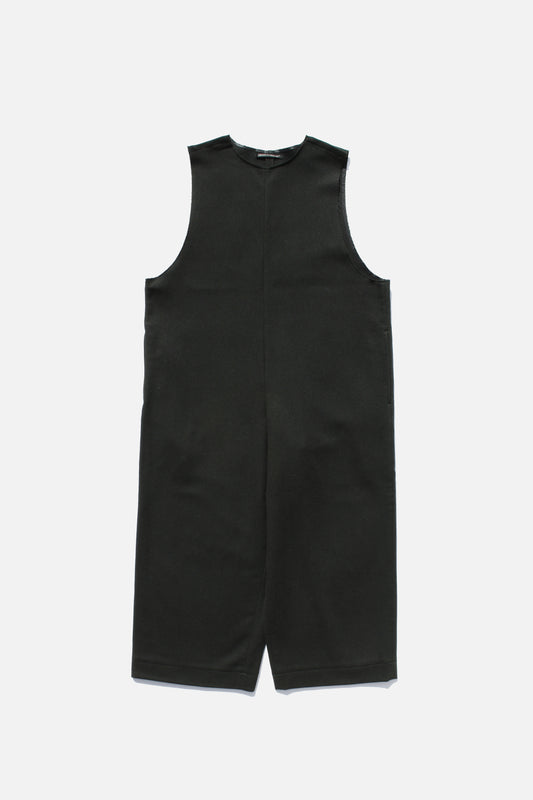Yohji Yamamoto FEMME BUTTON SHOULDER OVERALL BLACK