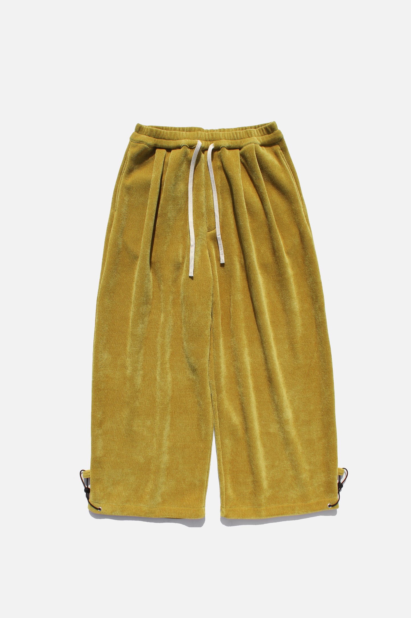 MY BEAUTIFUL LANDLET CHENILLE KNIT WIDE EASY PANTS - YELLOW