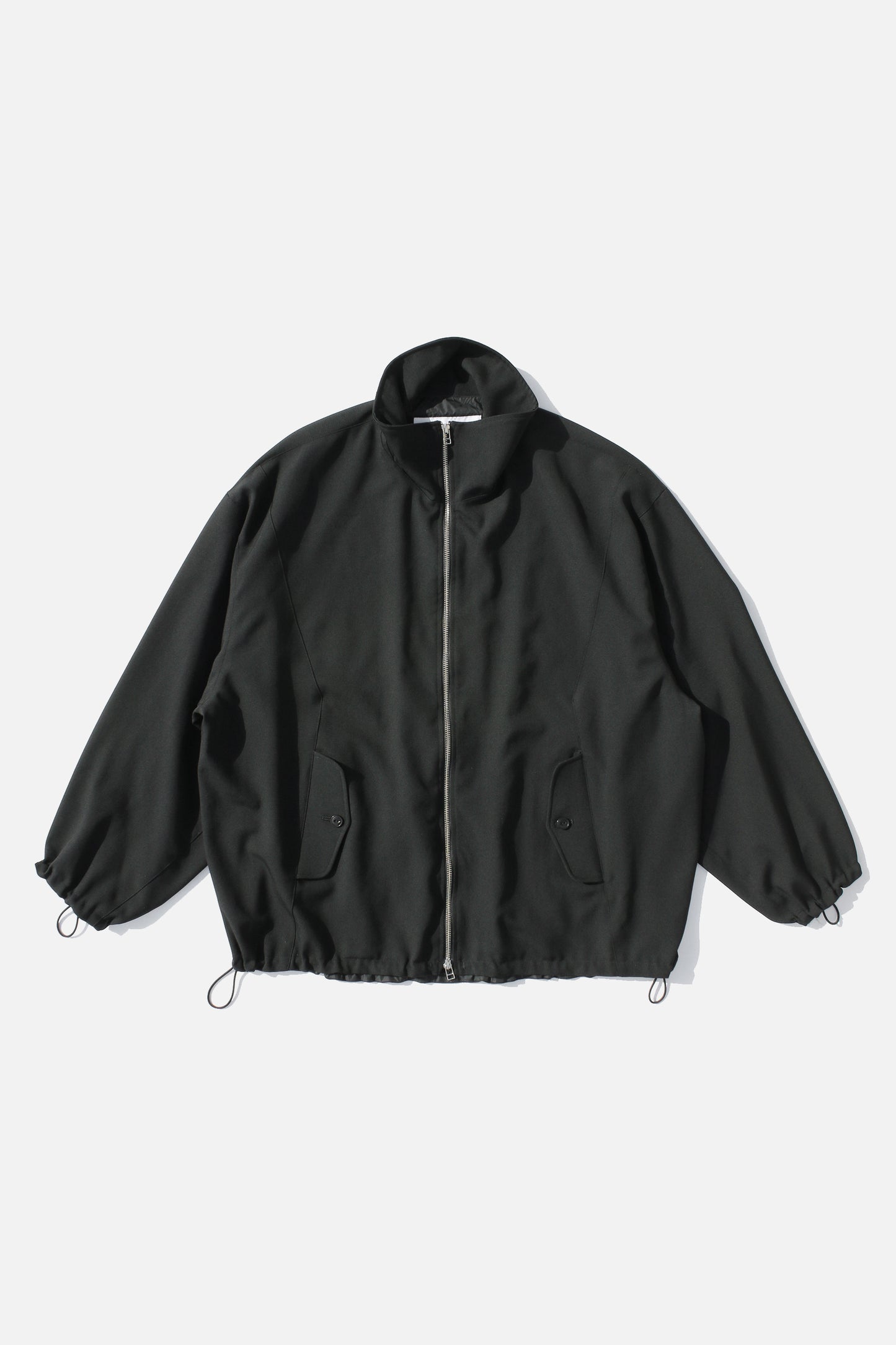 VOAAOV BISHU OLD WOOL GABARDINE ZIP BLOUSON