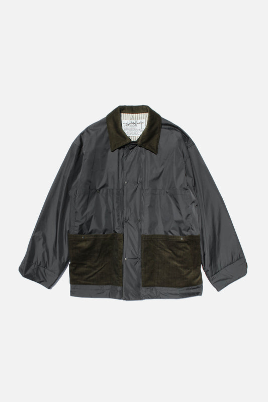 MY BEAUTIFUL LANDLET PADDED NYLON JACKET - CHARCOAL