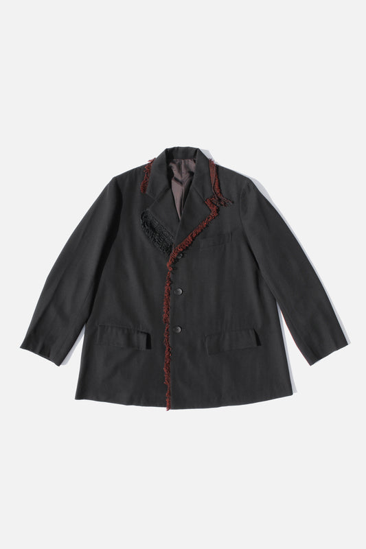 Yohji Yamamoto FRINGE JACKET BLACK