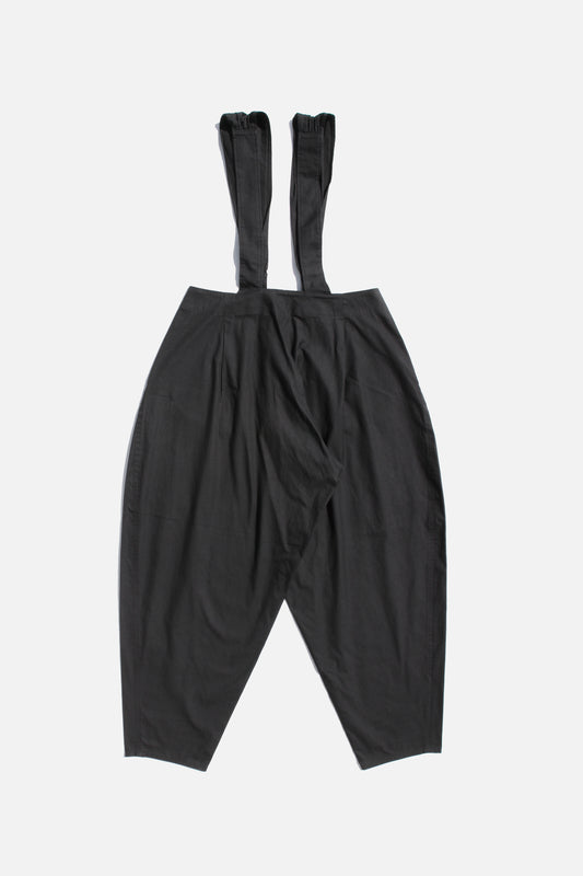 Yohji Yamamoto FEMME SUSPENDER PANTS BLACK