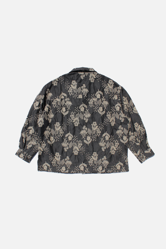 MY BEAUTIFUL LANDLET ORIGINAL FLOWER JACQUARD SHIRT - BLACK