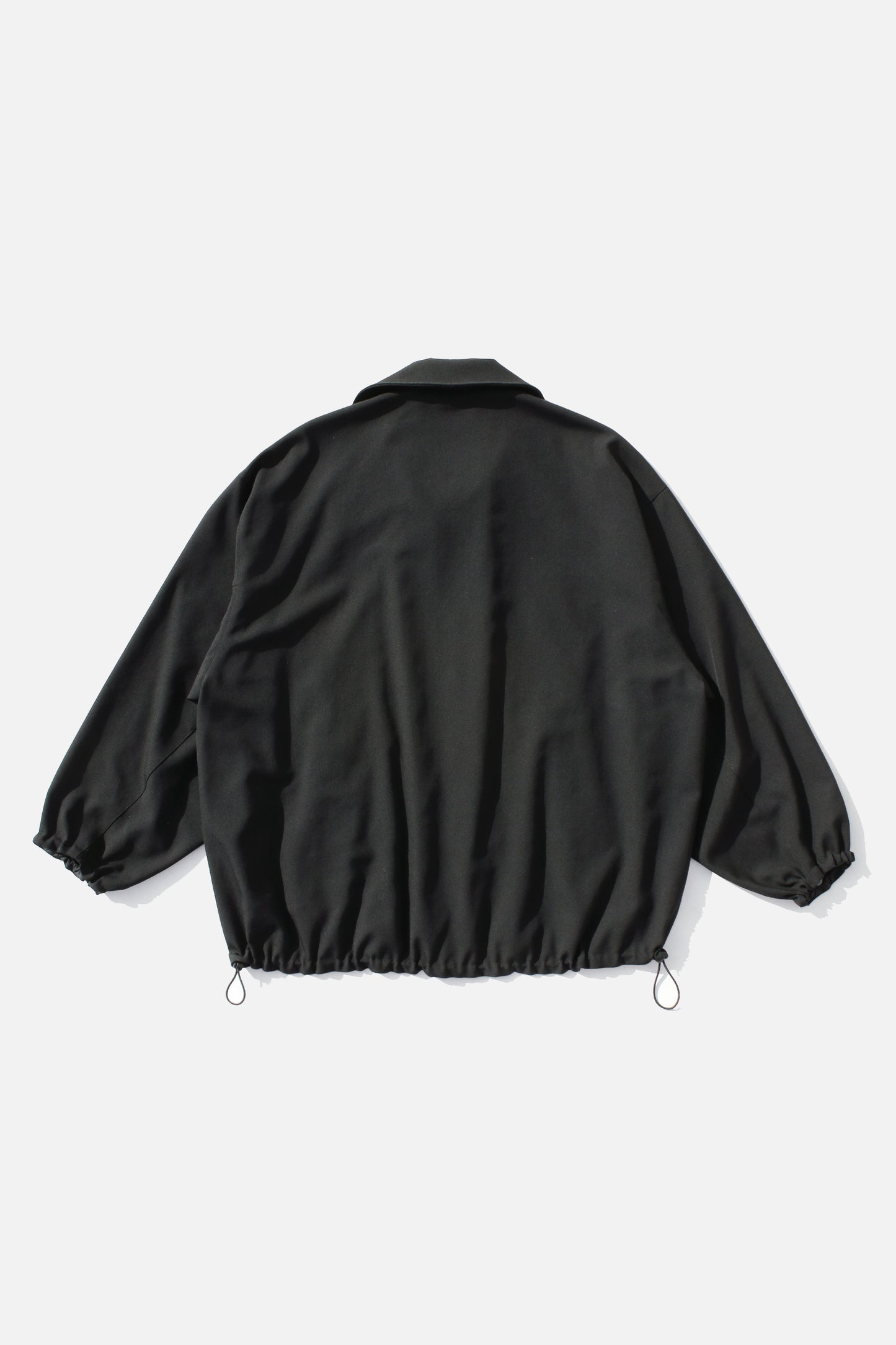 VOAAOV BISHU OLD WOOL GABARDINE ZIP BLOUSON