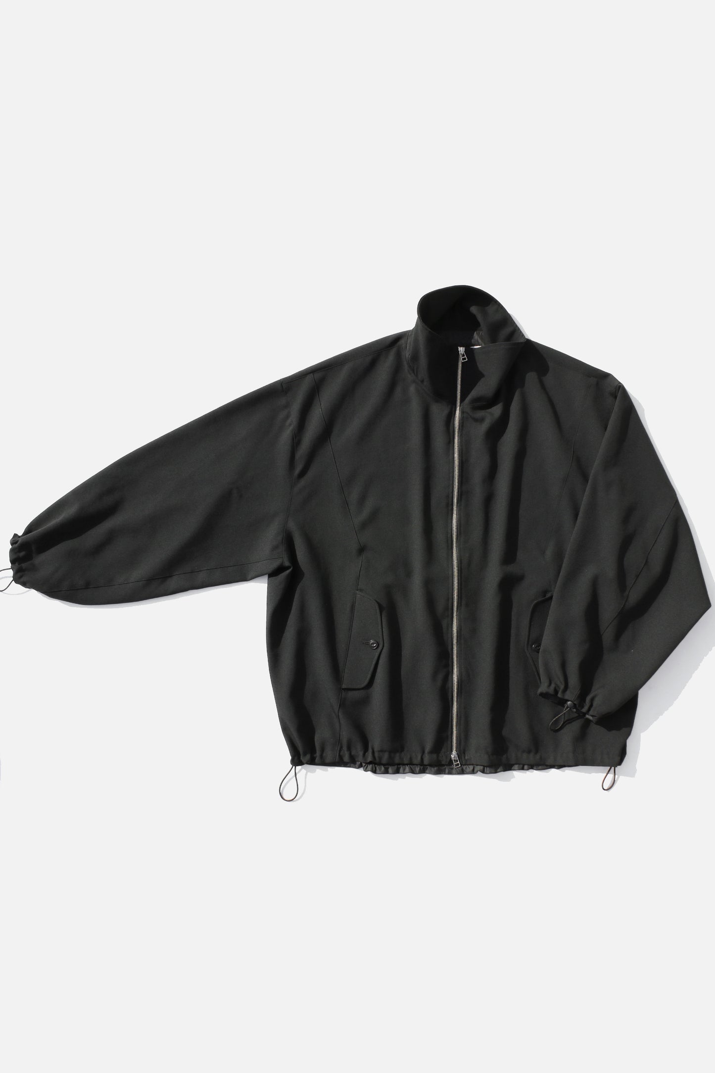 VOAAOV BISHU OLD WOOL GABARDINE ZIP BLOUSON