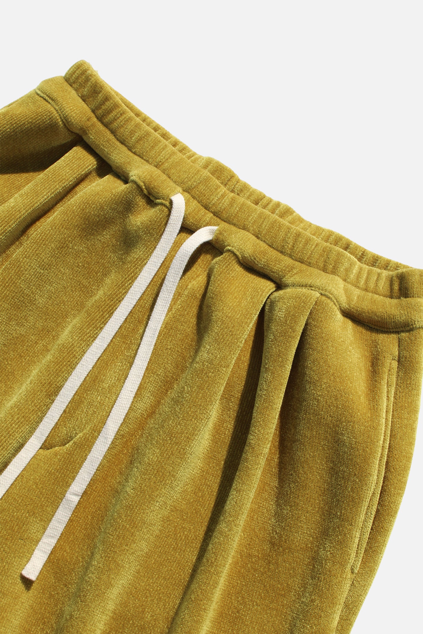 MY BEAUTIFUL LANDLET CHENILLE KNIT WIDE EASY PANTS - YELLOW