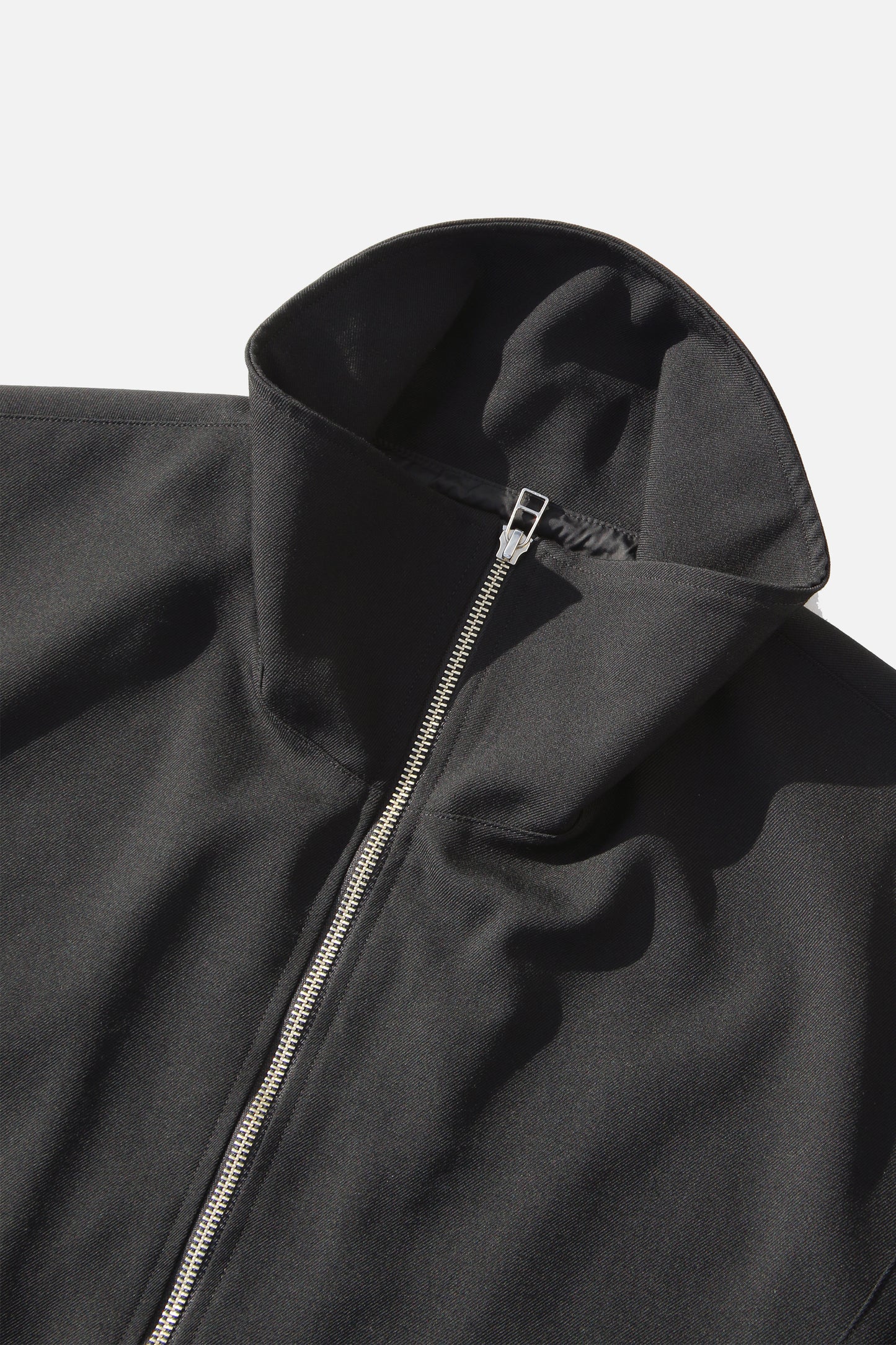 VOAAOV BISHU OLD WOOL GABARDINE ZIP BLOUSON