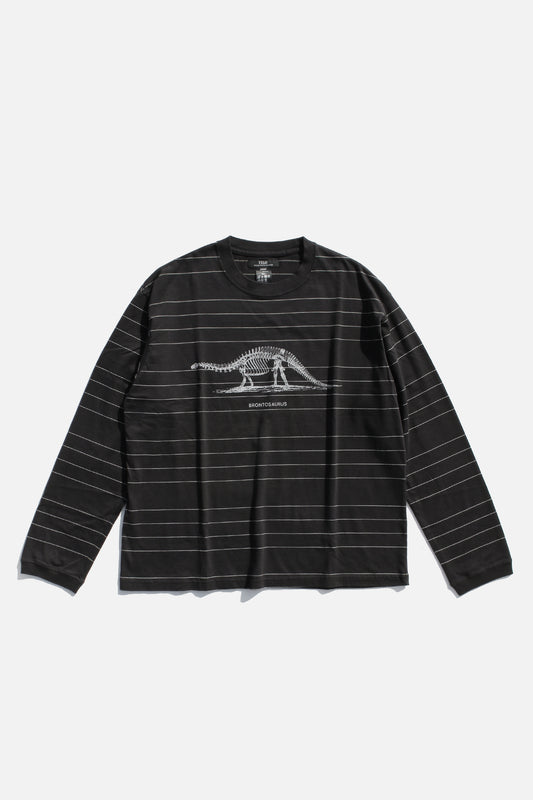 ESSAY ORIGINAL PIN STRIPE L/S T-SHIRT - BRONTOSAURUS