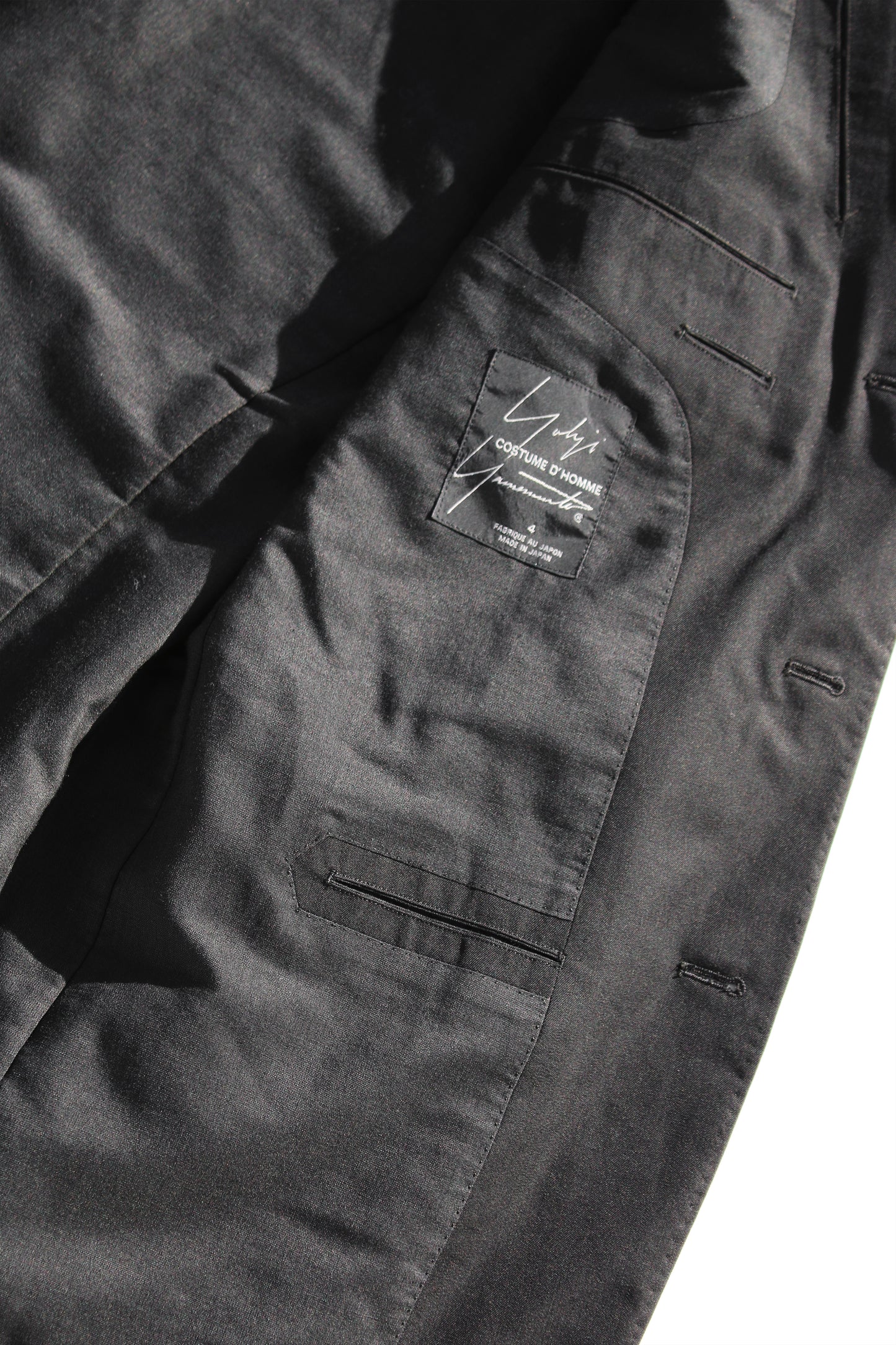 Yohji Yamamoto COSTUME D’HOMME JACKET BLACK