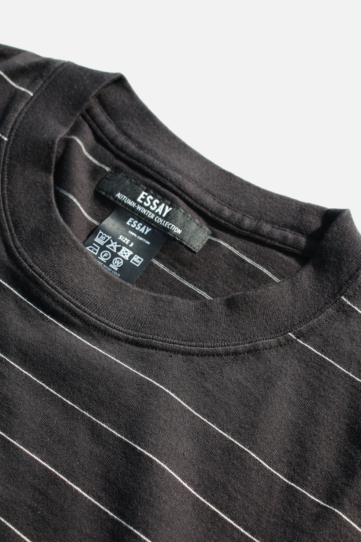 ESSAY ORIGINAL PIN STRIPE L/S T-SHIRT - BRONTOSAURUS