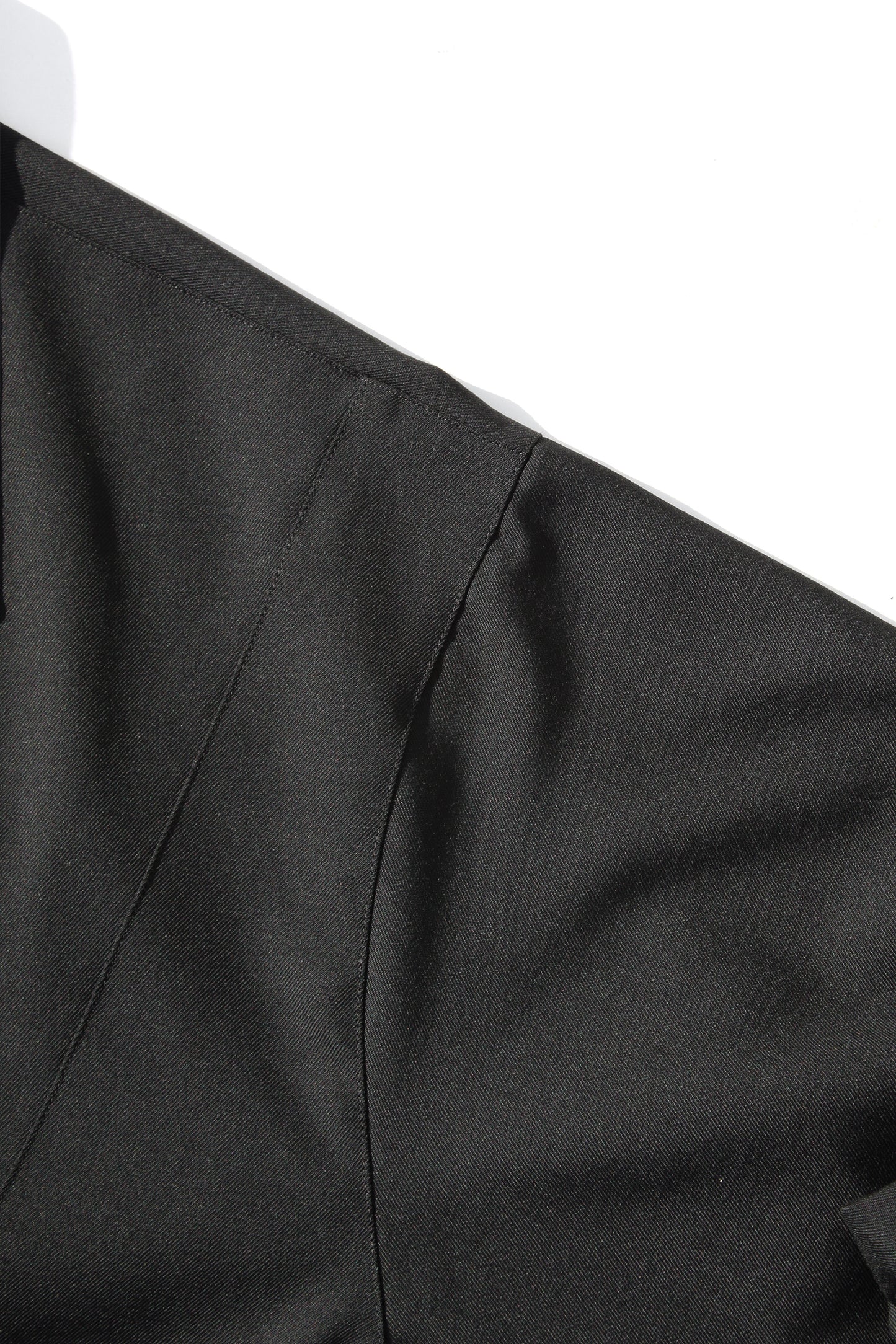 VOAAOV BISHU OLD WOOL GABARDINE ZIP BLOUSON