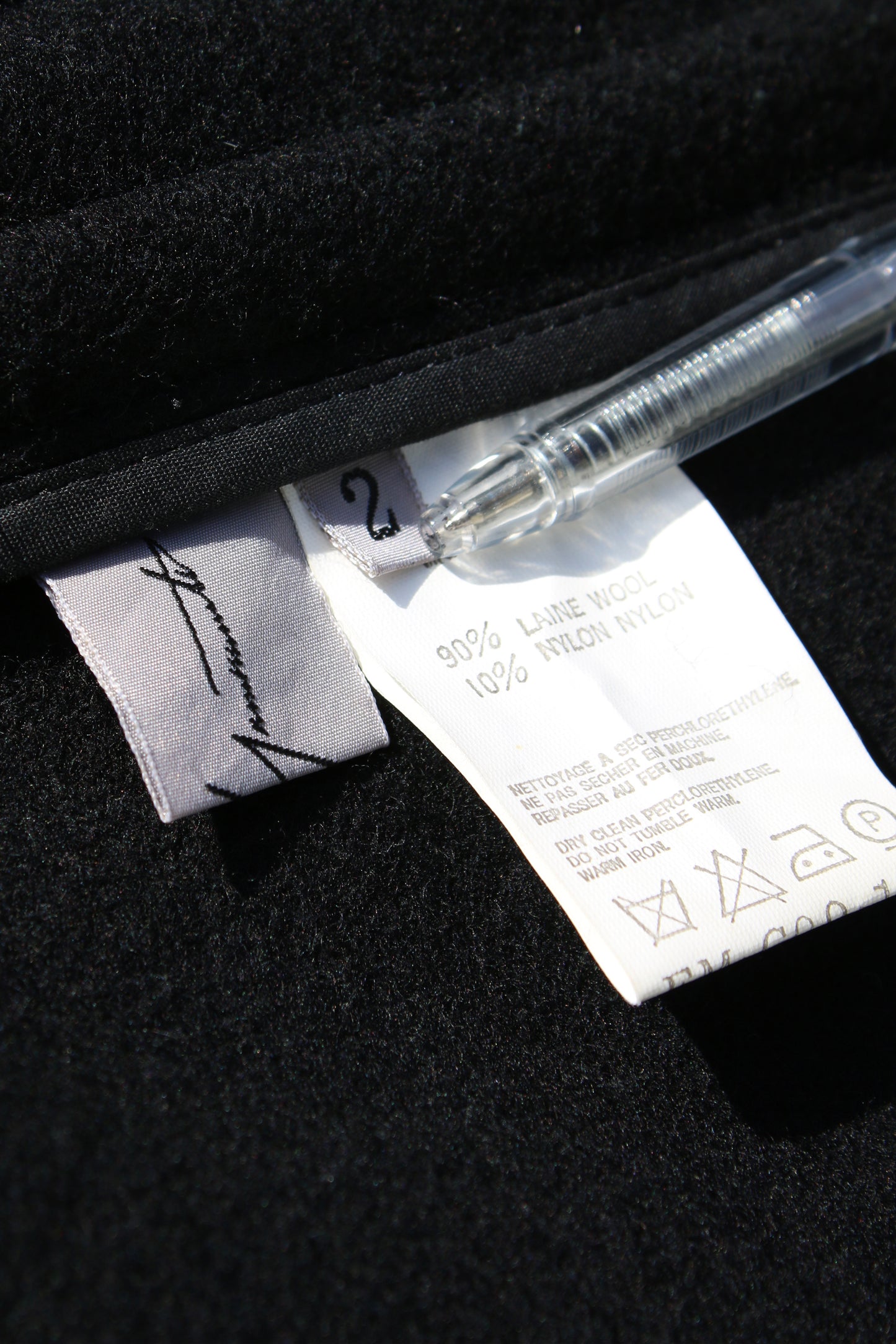 Yohji Yamamoto FEMME LONG COAT BLACK