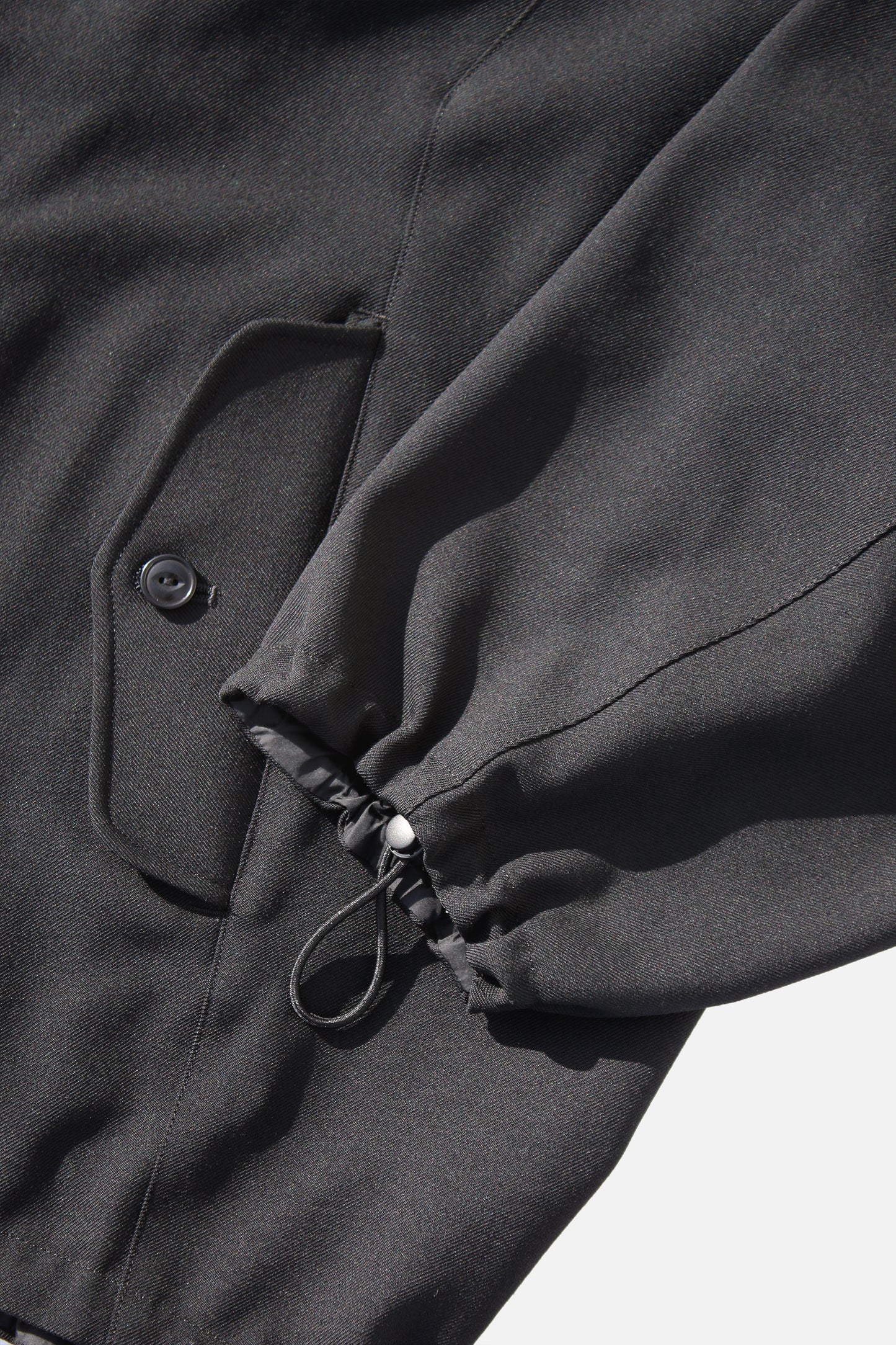 VOAAOV BISHU OLD WOOL GABARDINE ZIP BLOUSON