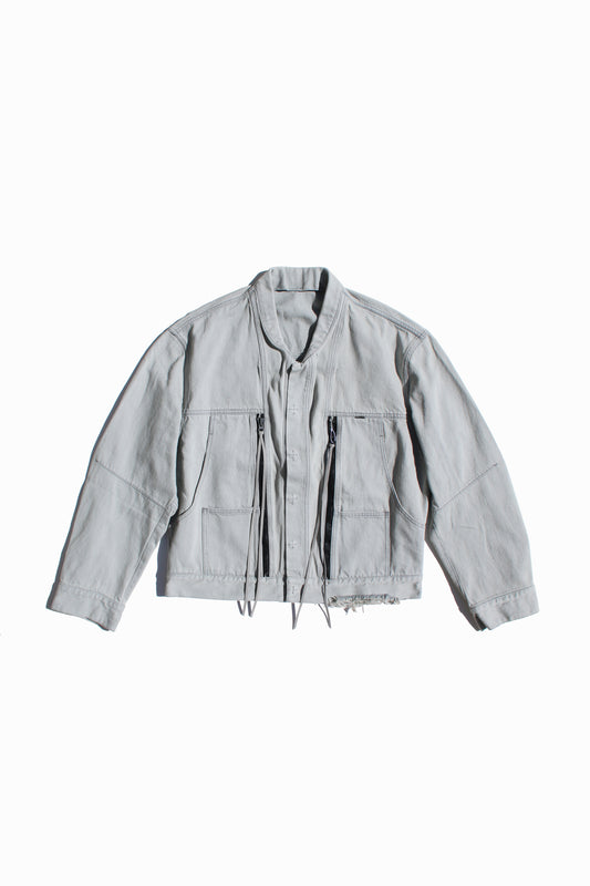 ESSAY FOLD COLLAR DENIM JACKET