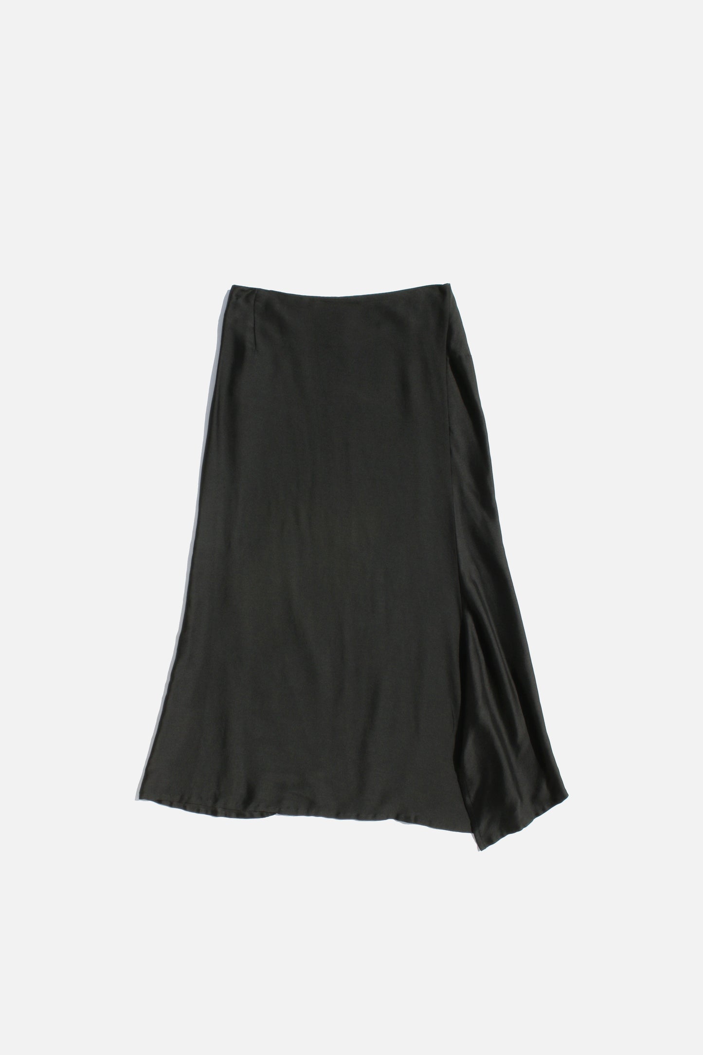 Yohji Yamamoto +NOIR TENCEL SILK SKIRT BLACK