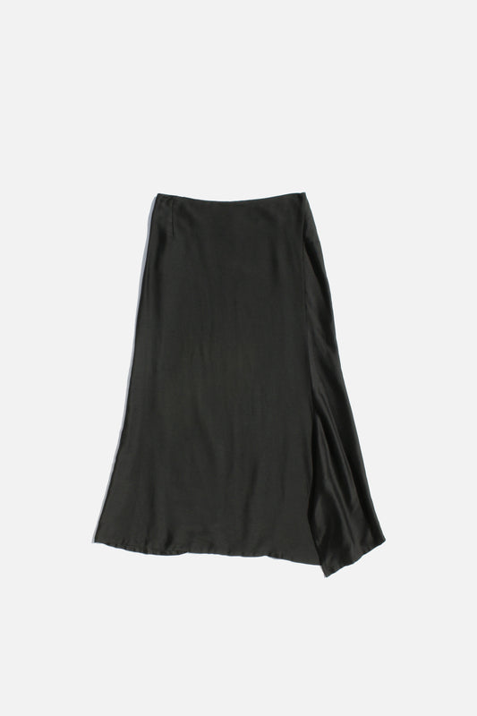 Yohji Yamamoto +NOIR TENCEL SILK SKIRT BLACK