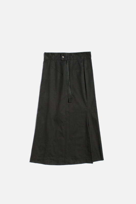 Yohji Yamamoto FEMME COTTON SKIRT BLACK