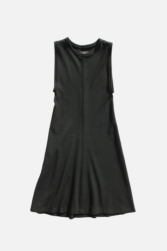Y's NO SLEEVES WOOL DRESS BLACK