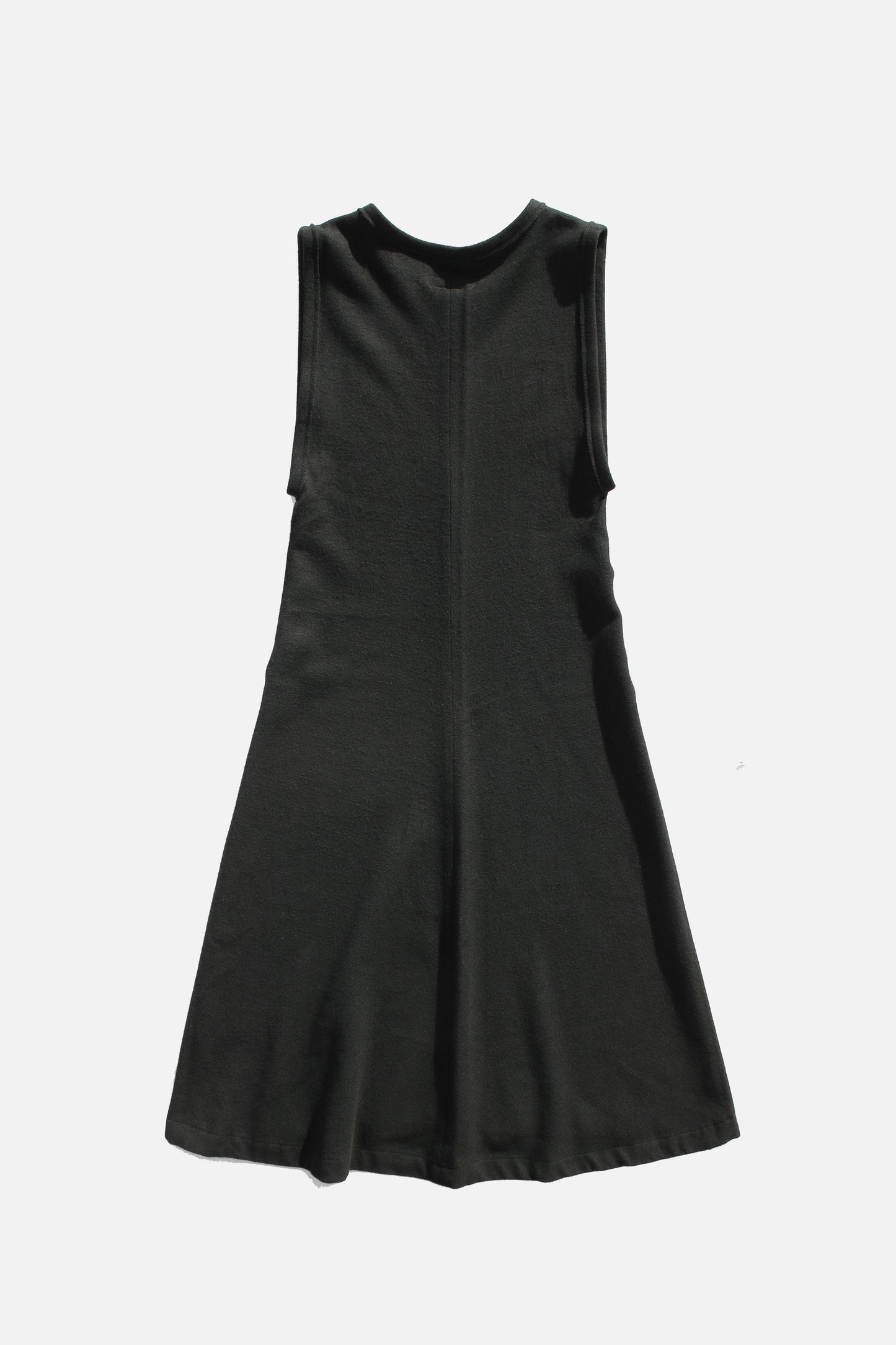 Y's NO SLEEVES WOOL DRESS BLACK