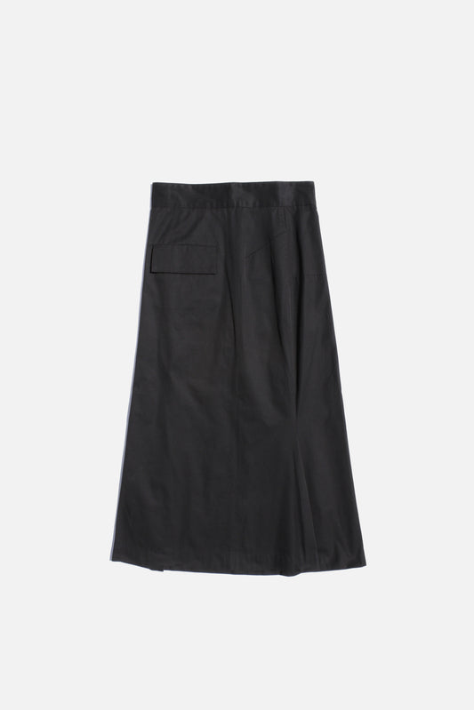 Yohji Yamamoto FEMME COTTON SKIRT BLACK