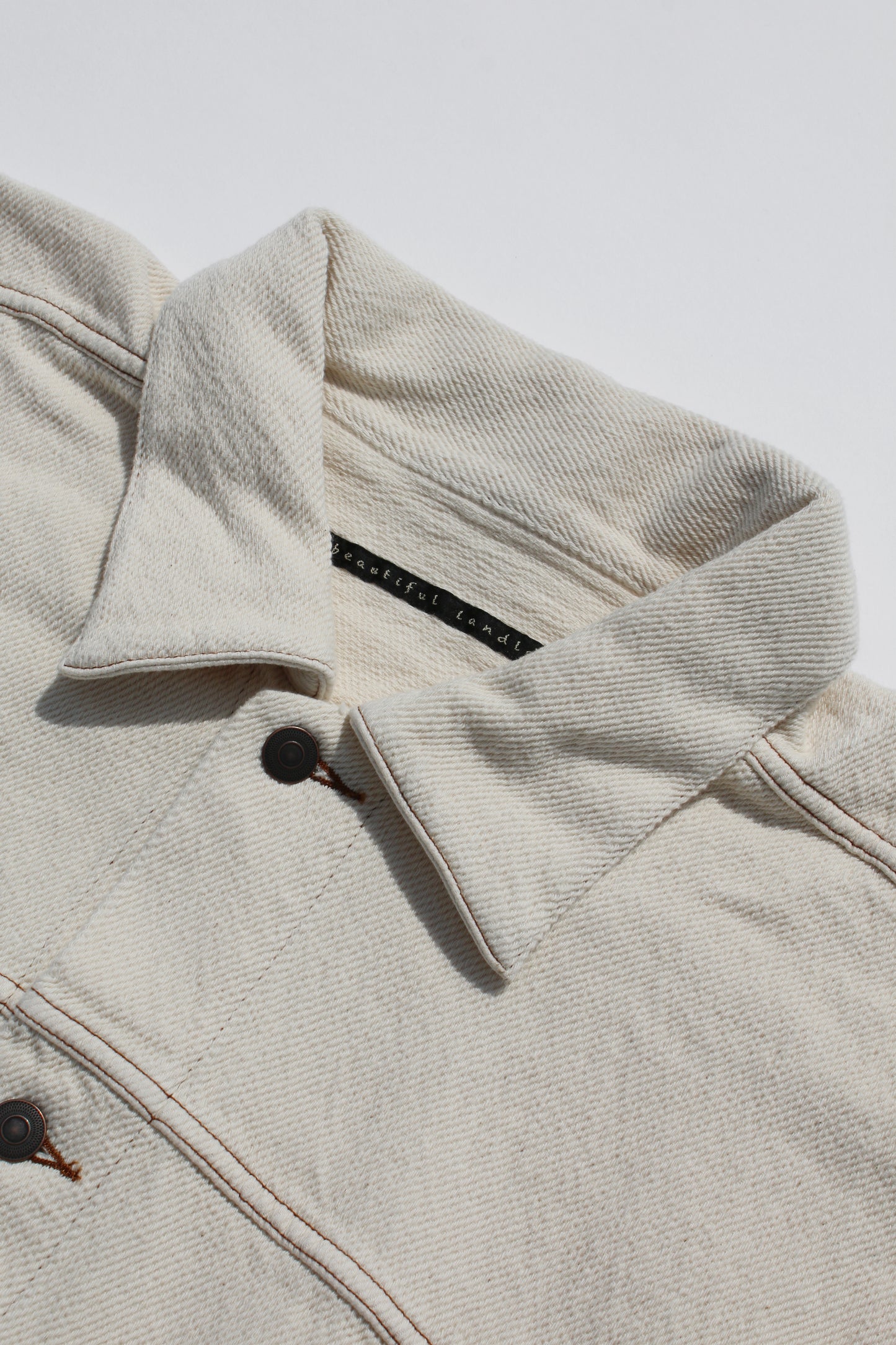 MY BEAUTIFUL LANDLET SOFT DENIM WIDE JACKET - KINARI