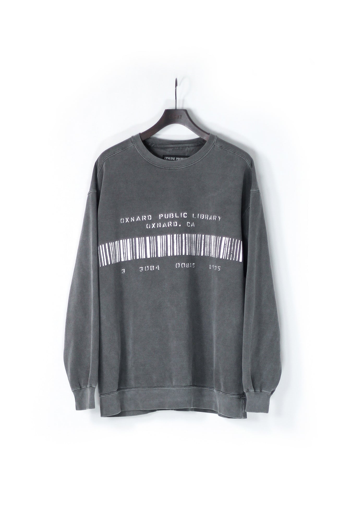 ESSAY PIGMENT SWEATER - CHARCOAL