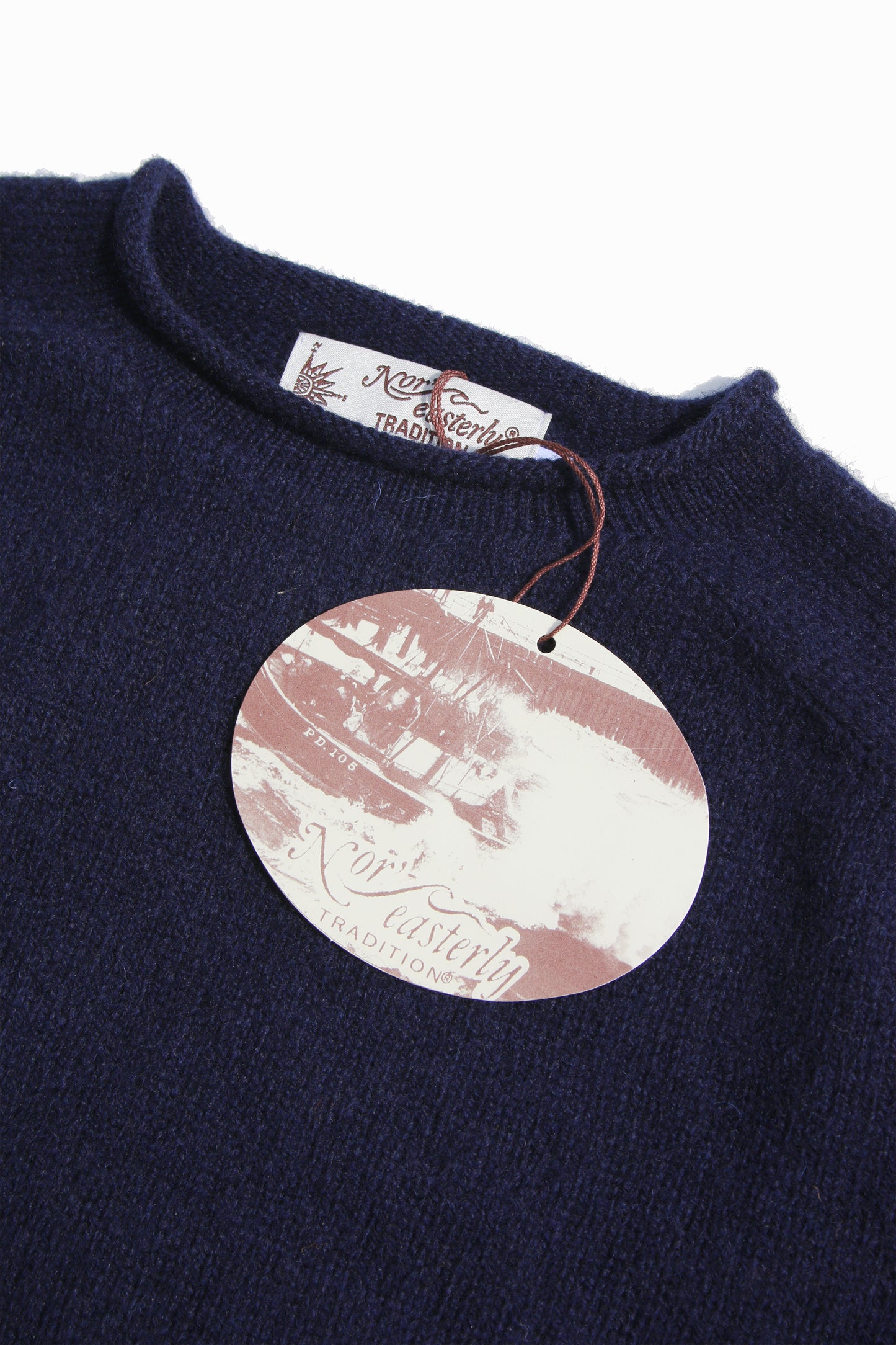 NOR’EASTERLY SCOTLAND L/S ROLL NECK KNIT - NEW NAVY
