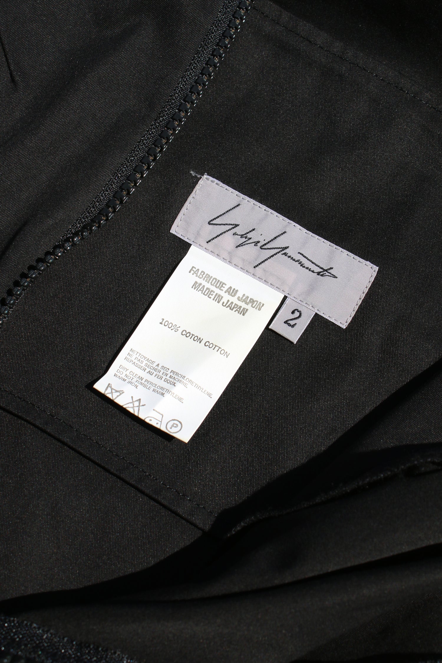 YOHJI YAMAMOTO ひざ丈スカート 黒 2001325E0041 Yohji Yamamoto FEMME COTTON SKIRT BLACK – TOYASIDO