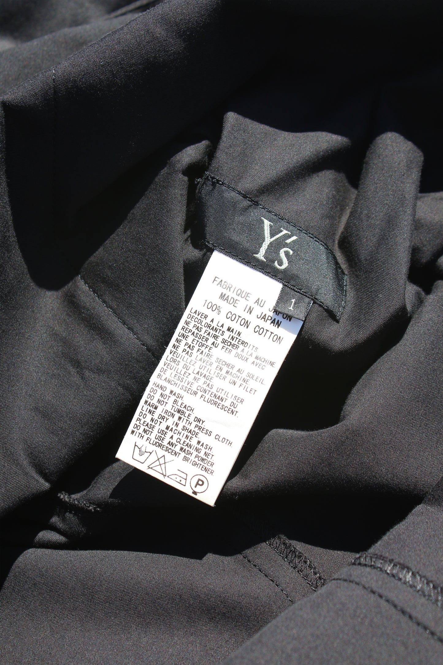 Y's OVERALL BLACK