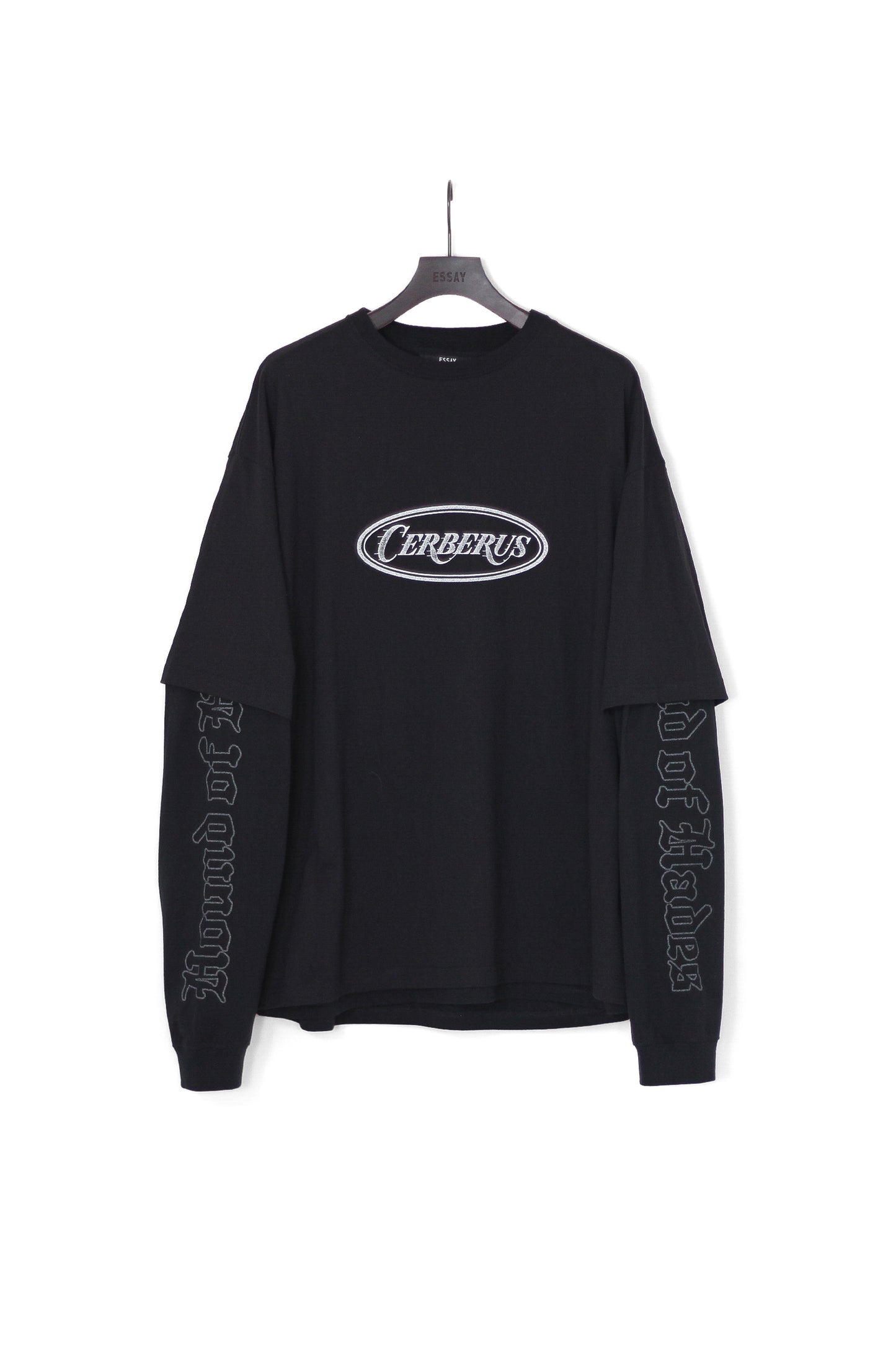 ESSAY LAYERED OVERSIZE LONG T-SHIRT - CERBERUS