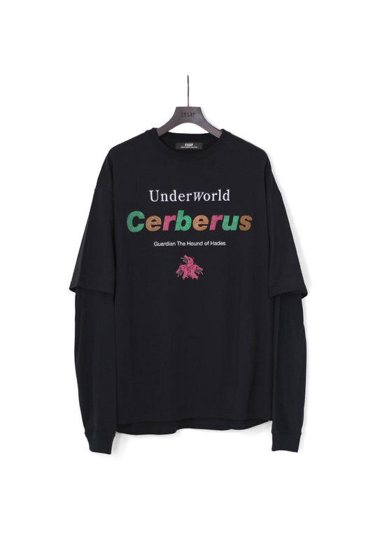 ESSAY LAYERED OVERSIZE LONG T-SHIRT - UNDERWORLD